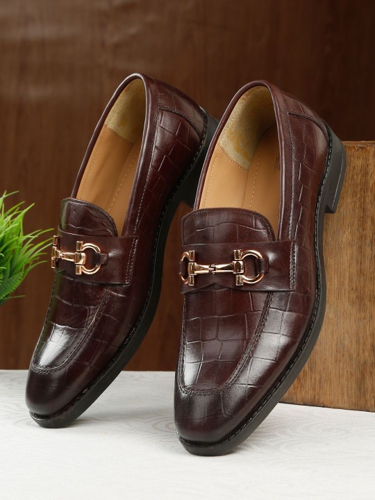 Men's Textured Leather Dress Shoes – Elevate Your Formal Style